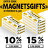 X-bet MAGNET Dry Erase Magnetic Labels, 30 pcs 1x3 - Reusable Sticky Notes for Refrigerator - Blank Magnet Stickers