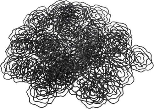 Paperclips Set, 50pcs Metal Decorative Flower Paper Clips, Cute for Office Scrapbooking (Black)