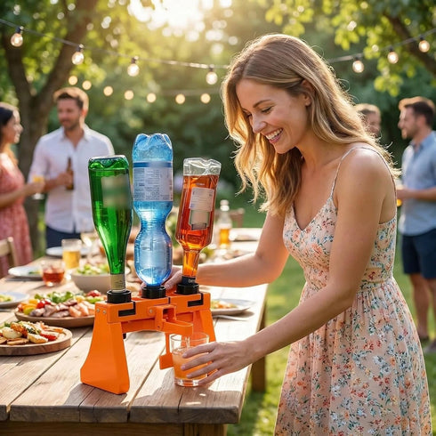 Venshy Funny Drink Mixer - One-Touch Automatic Drink Blender for The Home Bar, Beverage Dispenser, Fun Party Gadget