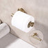 Toilet Paper Holder, SUS304 Stainless Steel Round Size, Brushed Gold, 2 Pack
