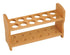 EISCO Wooden Test Tube Rack, Accommodates 12 Tubes up to 28mm, 10.25" Wide, Beech Wood