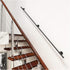ALDEPO Non-Slip,30Cm 30cm Grab Bars Stair Railings Handrails - Black Wrought Iron Corridor Banister Support Bar