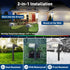 2 Pack 4 Solar Spot Lights Outdoor, Outdoor Solar Lights for Yard Waterproof, Lighting Modes Solar Landscape