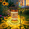 Sunflower Solar Lanterns Outdoor Waterproof with Shepherd Hook, Sunflower Gifts for Mothers