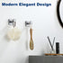 SUS304 4 Pack Towel Hooks for Bathrooms, Brushed Nickel Towel Hook for Kitchen Bathroom, Stainless Steel Coat Hook