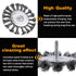 7Pcs Set 1/4-Inch Rocaris Twist Knot Wire Wheel Brush for Drill Crimped Cup Wire Wheels Brush for Drill with Shank