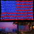 American Flag Lights, 420 Super Bright Lighted American Flag Net Light Waterproof