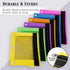 BAZIC Bright Color 3-Ring Pencil Pouch with Mesh Window