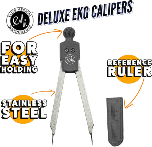 Elite Medical Instruments EKG-100 EMI Deluxe ECG Caliper