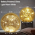 Mercury Crackle LED Glass Globe Ball Lamp with Timer, Battery Operated Night Light for Girls, Birthday