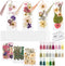 Fuyoooo 376 Pcs Dried Flower Bookmark Making Kit, 150 DIY Bookmark Laminating Pouches