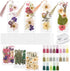 Fuyoooo 376 Pcs Dried Flower Bookmark Making Kit, 150 DIY Bookmark Laminating Pouches