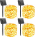 Minetom Solar String Lights, 4 Packs Total 132Ft 400 LED Solar Fairy