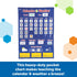 Learning Resources Calendar & Weather Pocket Chart - Classroom Calendar and Weather Chart for Teacher Supplies