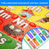 Blulu Laminated Preschool Poster Set, 2 Pieces Full Laminated Days of the Week and Months of the Year for Kids