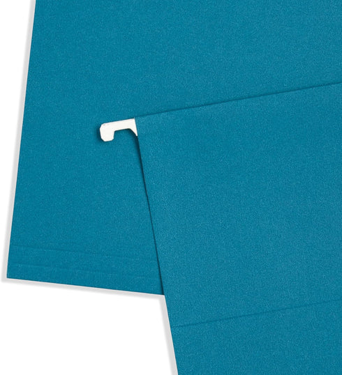 Blue Summit Hanging File Folders for Organization, Legal Size, Assorted Jewel Tones, 25 Pack