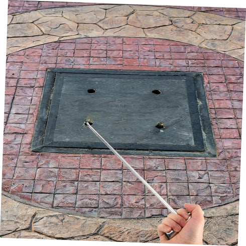 Shape Heavy Duty Manhole Cover Lifter Tool Rust-Resistant Hook for Easy Lifting of Sewer and Garage Doors Versatile Use