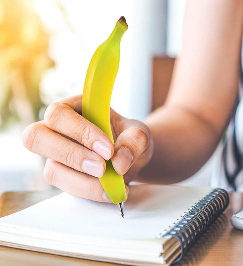 Planet Pens Banana Writing Pen - Unique Office Desk Accessories, Cool Food Novelty Pen for Adults & Kids