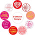 Outus 500 Pcs Valentine Stickers - Valentine's Day Decoration Rolls for Party Gift Exchange Sealing