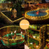 2 Pack 33ft 100 8 QITONG Warm White Solar Rope Lights, Each LED String Light Outdoor, Modes Fairy Lights in Clear Thin