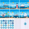 Lincia 48 Pack Nautical Thank You Cards with Envelopes and Stickers -