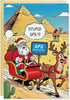 FLYAB Funny Christmas Card - Christmas Cards with Envelope Santa GPS Fail