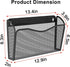 Wall File Organizer, Mesh Hanging File Organizer with 3 Single Pockets for Home Office Organization and Storage
