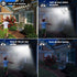 1000LM 6000K Black(2 Pack) Motion Sensor Outdoor Lights, Battery Operated Outdoor Light, Motion Detector Lights
