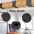 LFUTARI 5ft (2.36"Width) Faux Wood Beam StrapFlexible Beams Gap Hiding Strap, Wood Beams Metal Look StrapArchitectural