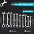 SPEEDWOX 10 Pcs Mini Combination Wrench Set, 4-11mm Open and Box End for Automotive and Home