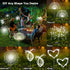 4 Pack 120 2 Solar Garden Lights Outdoor, LED Twinkling Firework Lights Decorative with Modes, Outdoor Waterproof Solar