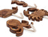 Set 4 Crane Baby Sea Life Wooden Wall Hooks - of Wooden Ocean Nursery Decor Towel Hooks, Brown