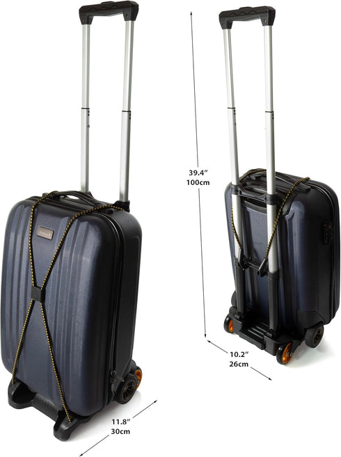 Venmark Folding Luggage Cart with Wheels Foldable, Compact, Lightweight - Portable Hand Truck and Collapsible Dolly