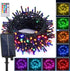 XEWEA Solar String Lights Outdoor, 40Ft 16 Colors 100 LED String Lights
