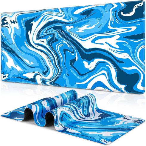 Canjoy Fluid Pattern Gaming Mouse Pad, Large Extended 35.4x15.7inch Computer Mouse Mat for Gaming, Office, Home
