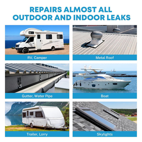 Kohree Butyl Sealant Tape, 4 Inch x 50 Foot RV Roof Tape, Waterproof UV & Weatherproof for RV Repair and Sealing