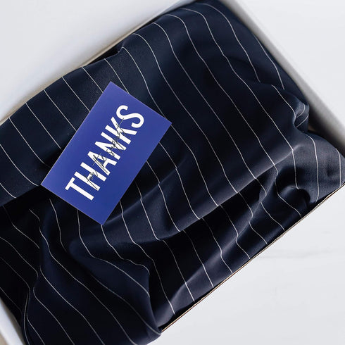 RXBC2011 100 Little Thank You Cards, Handwritten Lettering Design Bulk Notes for All Occasion, 3.5 x 2 Inch (BLUE)