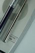 Sheaffer 100 Pearlescent Metallic Blue Rollerball Pen with Nickel Appointments, Signature Mid Band and Dot of