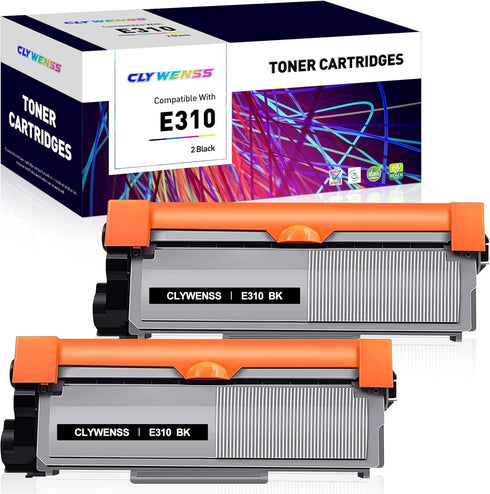 Dell E310 E310dw Toner Cartridge Replacement, Compatible for Dell E310dw E515dw E514dw E515dn Laser Printer (2 Black)