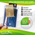 EcoEarth 4x6 Inch Passport & Card Holders - Clear, 10 Pack, Extra Large Vertical ID Holder, Resealable and Waterproof