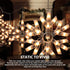 6 9ft 100 Bulb Minetom Snowflake Christmas String Lights with Drops - Mini Icicle Lights with Hooks, Plug