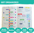 Practical Planner Stickers Value Pack, 48 Sheets, 6 Months of Aesthetic Agenda Stickers for Weekly Planner