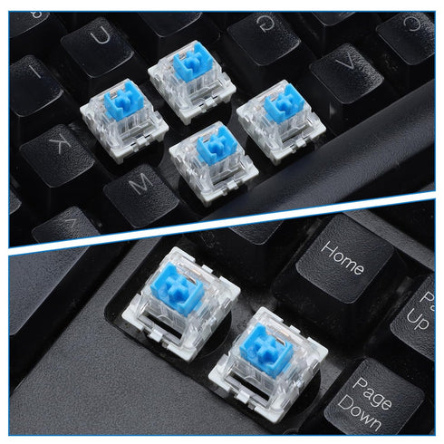 SynHHergyx 45 3 PCS Mechanical Keyboard Switches Pin Blue Clicky Switches Dustproof Keyboard Clicker Keys Replacement