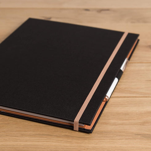 U Brands Padfolio, Black Linen