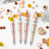 Wood Homing Daisy Beadable Pens - 12 Set Plastic DIY Black Ink Ballpoint Pen Making Kit for Kids, School Supplies