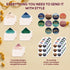 50 Pack 6x4in 10 Decorably Gold Foiled Watercolor Employee Appreciation Cards with Envelopes and Stickers, Designs