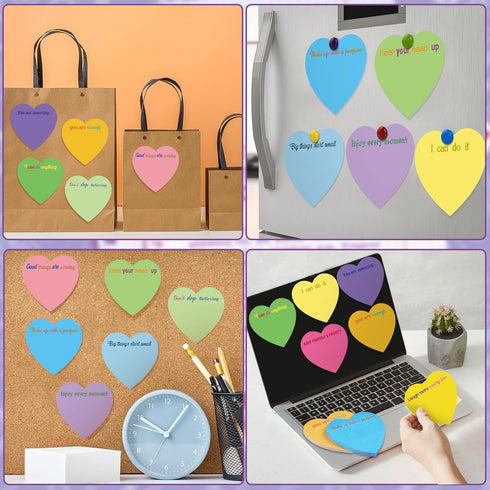 Teling 24 Pieces Inspirational Sticky Notes, Graduation Gift, Cute 3x3 inch Pads for Reminder Work Studying