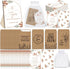 Ireer 101 Set Let Love Grow Boho Wedding Favors for Guests with 1 Wooden Sign, 100 Seed Packets, Kraft Envelopes
