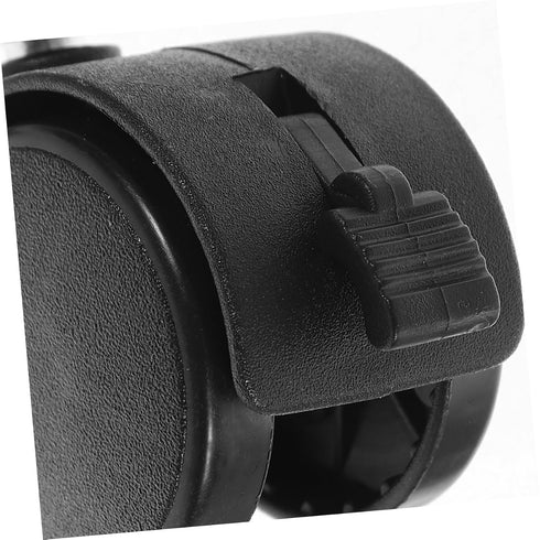 4pcs PRETYZOOM Mini Caster Wheels with Brake for Small Trash Cans Swivel Stem Replacement Wheels for Appliances Smooth