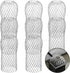 Gutter Guard 8 Pack, Adjustable Aluminum Leaf Filter Strainer 3.5 Inch Gutter Downspout Guard Preventing Blockage
